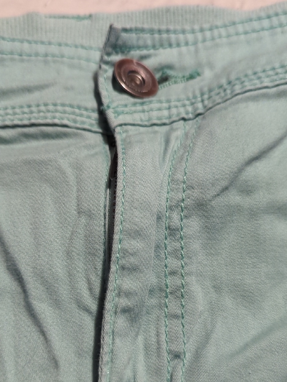 Style & Co. Mint Green Cargo Pants Capris For Women Size 14 Stretch Waist - Picture 8 of 10